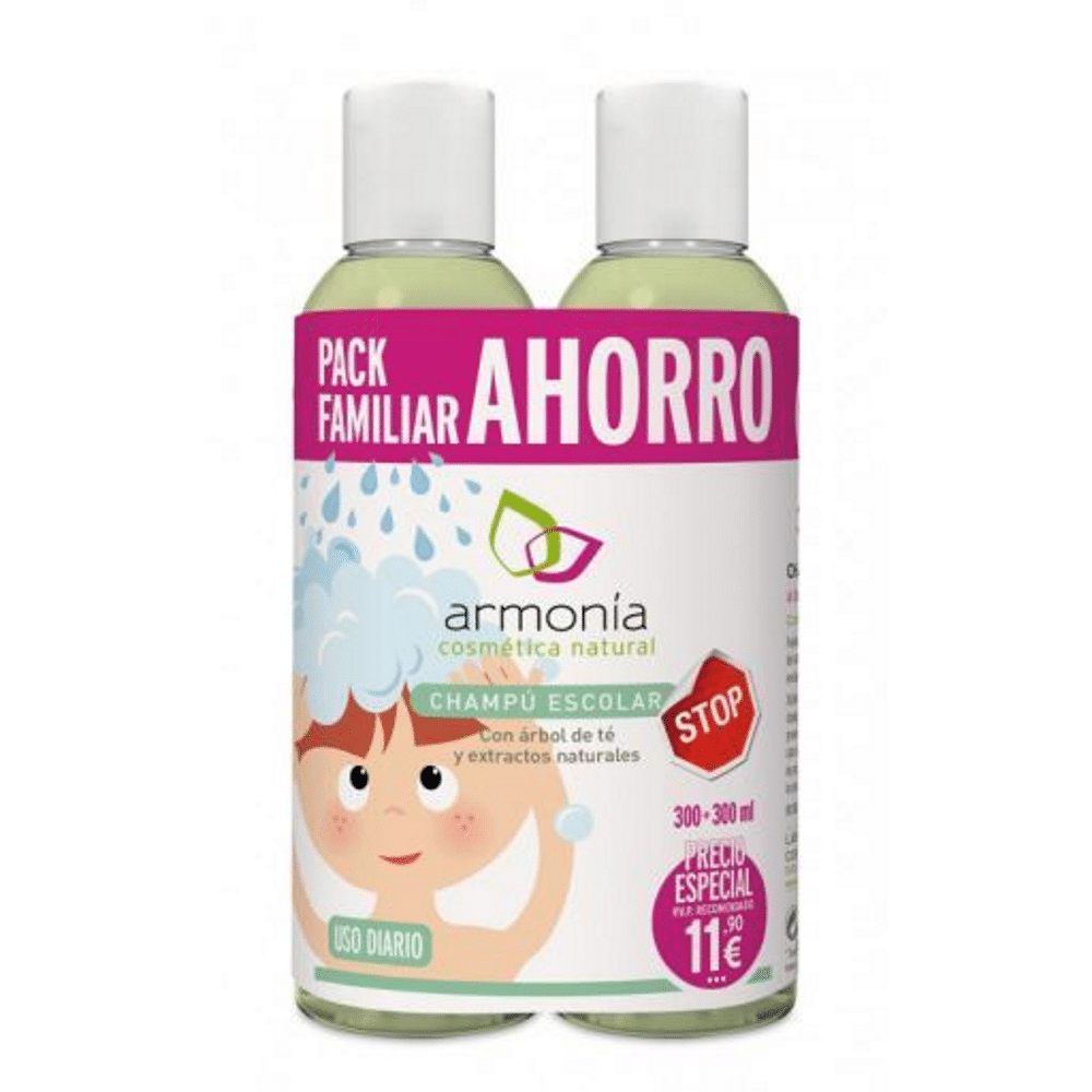 Champo Escolar Preventivo Pack 2x300ml Champô Escolar Preventivo Pack, vegan