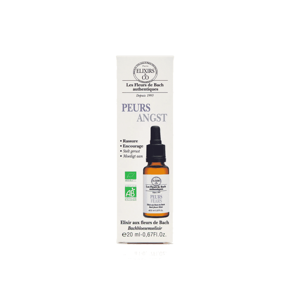Elixir Medos com Florais de Bach Bio 20ml Elixirs & Co Elixir Composto Medos, com ingredientes biológicos