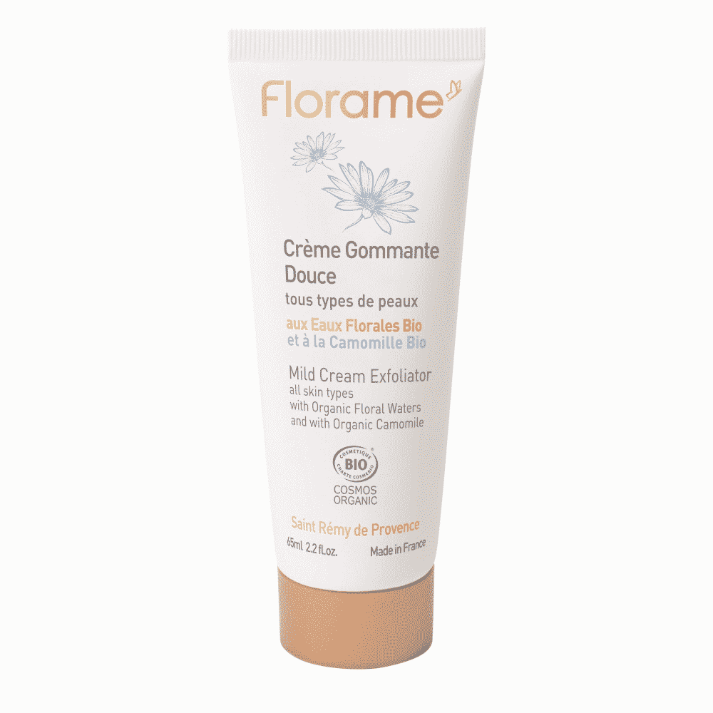 Exfoliante Creme Suave com Camomila 65ml Florame Esfoliante Creme Suave com Camomila, com ingredientes biológicos