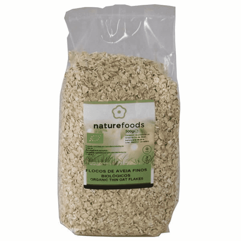 Flocos de Aveia Finos Bio 500gr Flocos de Aveia Finos, biológicos, sem lactose, vegan