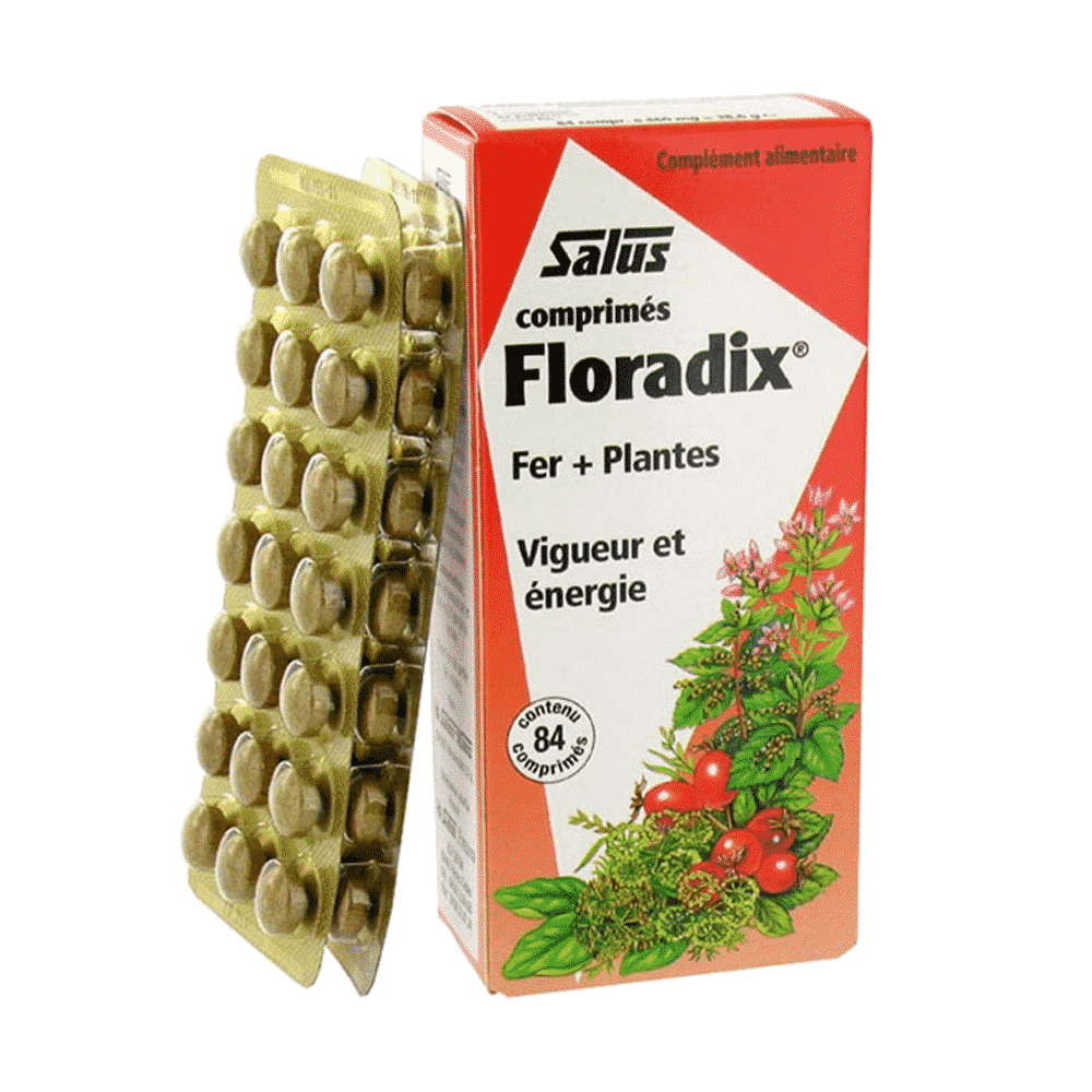 Floradix Tabletes Floradix Comprimidos, suplemento alimentar sem glúten e sem lactose