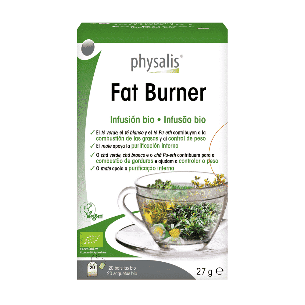 Infusao Fat Burner Bio 20 Saq Physalis Infusão Fat Burner, infusão biológica, vegan