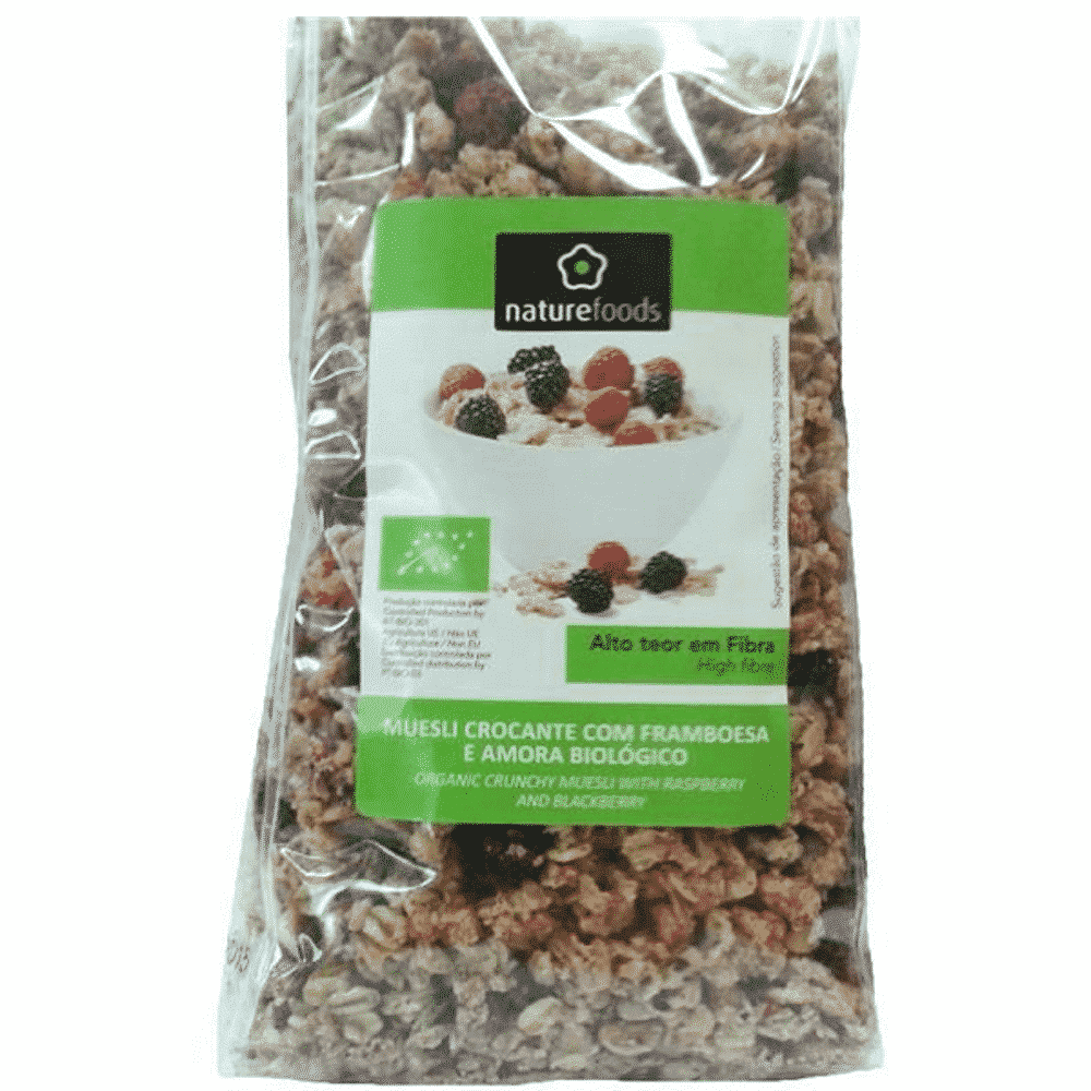 Muesli Crocante Baga Vermelha Bio 500 grs Muesli Crocante Baga Vermelha, com ingredientes biológicos