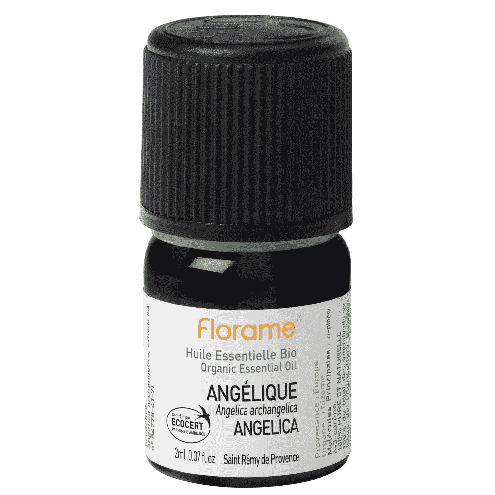 Óleo Essencial Angelica Bio 2ml Florame Óleo Essencial Angélica, biológico
