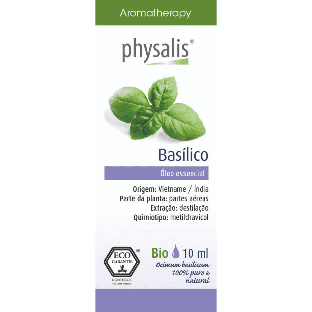 Oleo Essencial Basilico 10ml Physalis Óleo Essencial Basílico, biológico
