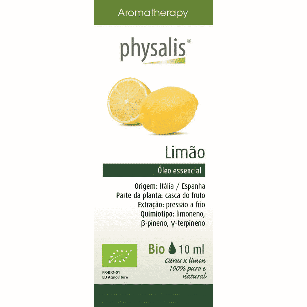 Oleo Essencial Limão 10ml Physalis Óleo Essencial Limão, biológico