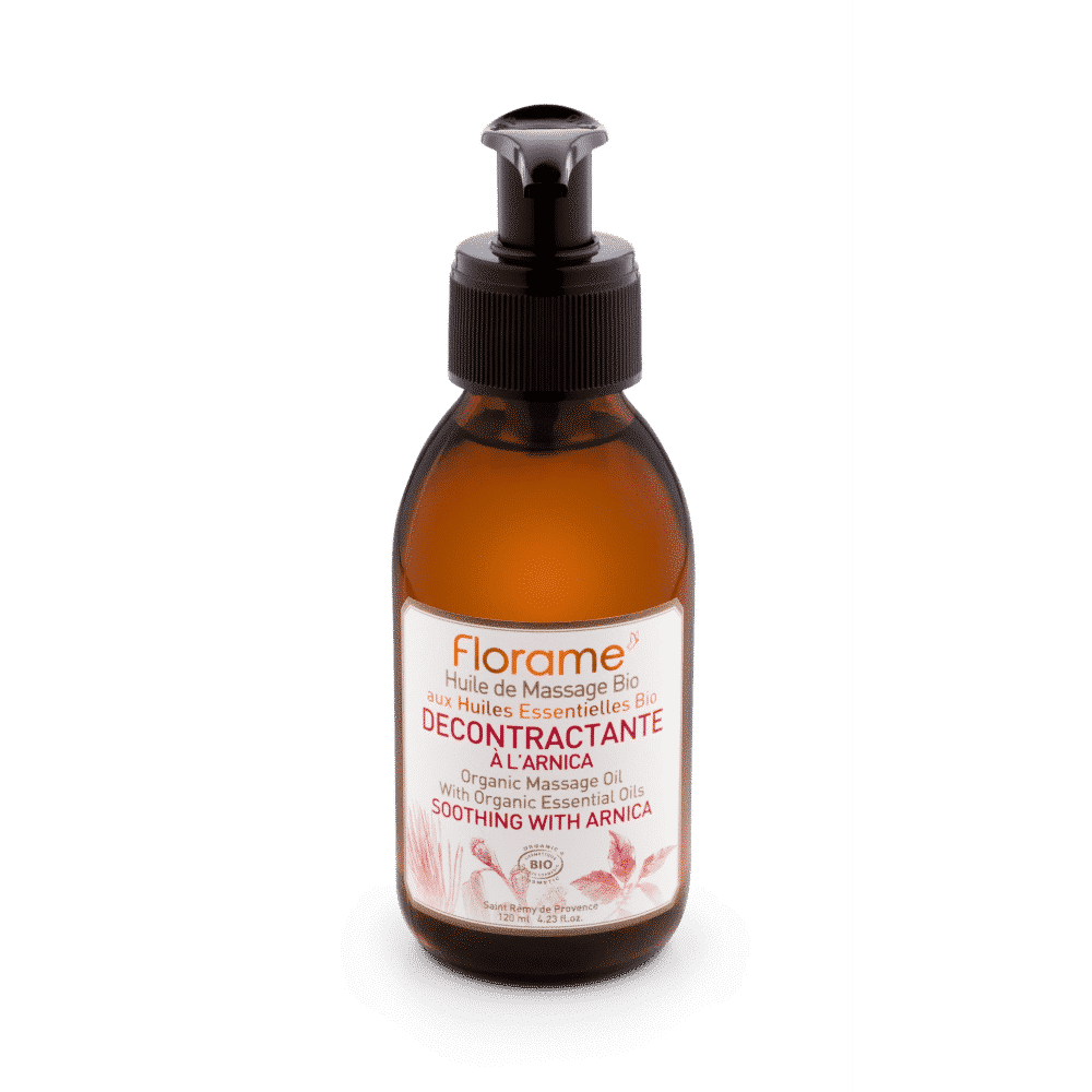 Oleo Massagem Descontraturante C Arnica 120ml Óleo de Massagem Descontraturante com Arnica, com ingredientes biológicos