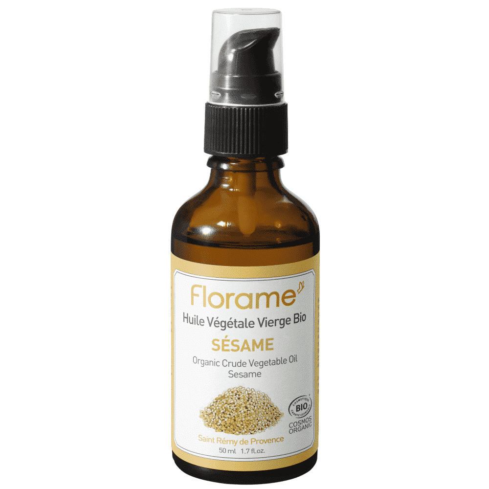 Óleo Vegetal Sésamo 50ml - Florame Óleo Vegetal Sésamo, com ingredientes bilógicos