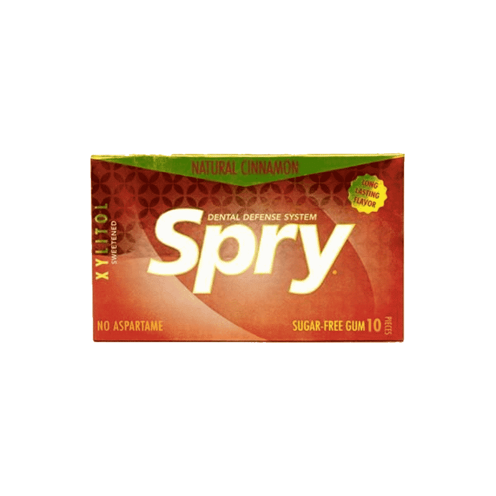 Pastilha Elastica Canela S Açúcar Spry Pastilha Elástica Canela sem açúcar