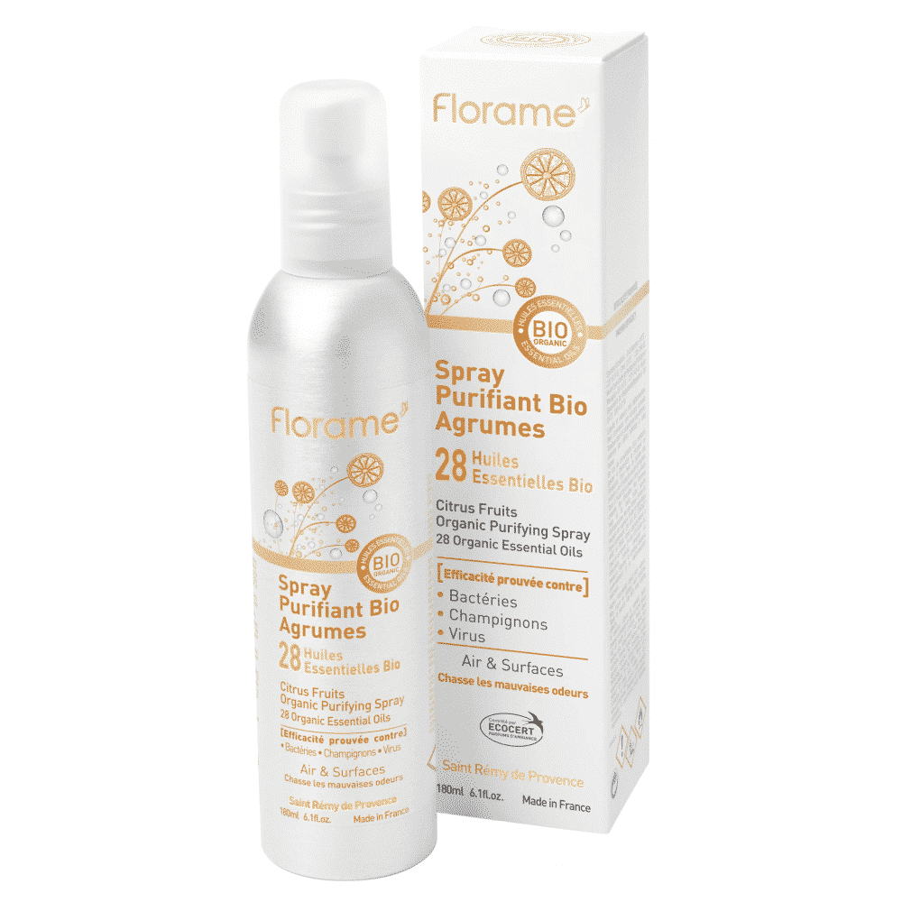 Spray purificante cítricos 180ml florame Spray Purificante Cítricos, com ingredientes biológicos