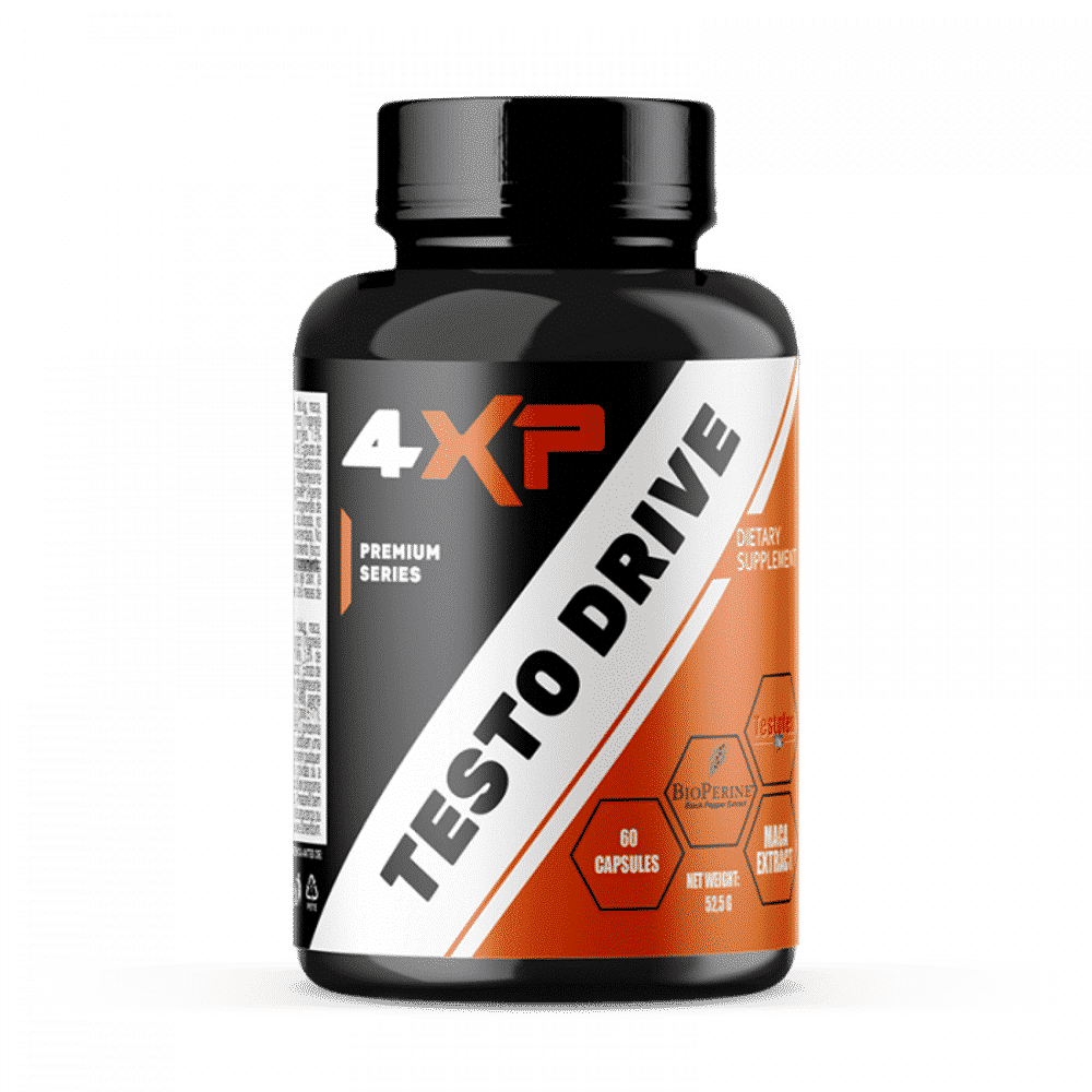 Testo Drive 60 cápsulas 4XP Testo Drive, suplemento alimentar