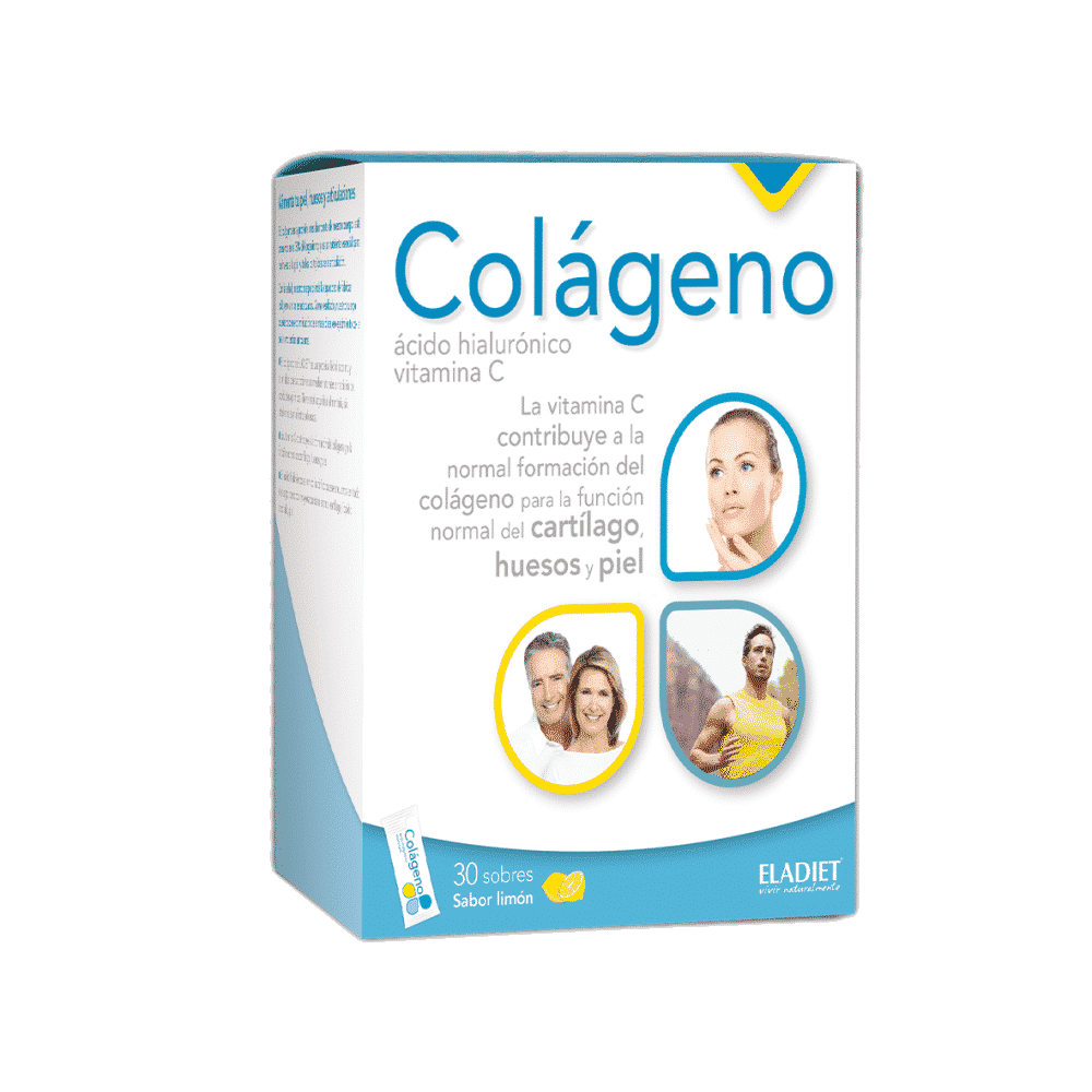 Colágeno 30 Saquetas - Eladiet Colágeno, suplemento alimentar sem açúcar, sem glúten, sem lactose