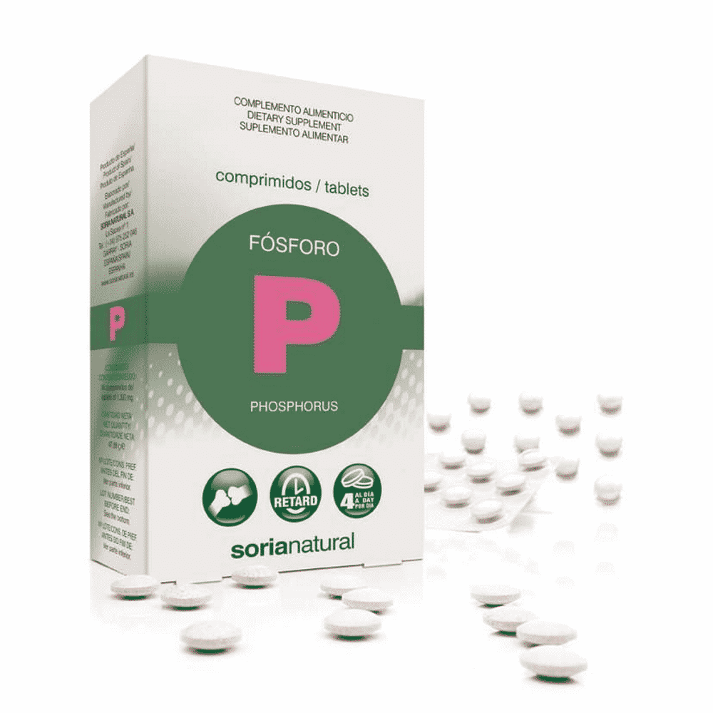 Fosforo Retard 36 Comp SoriaNatural Fósforo Retard, suplemento alimentar