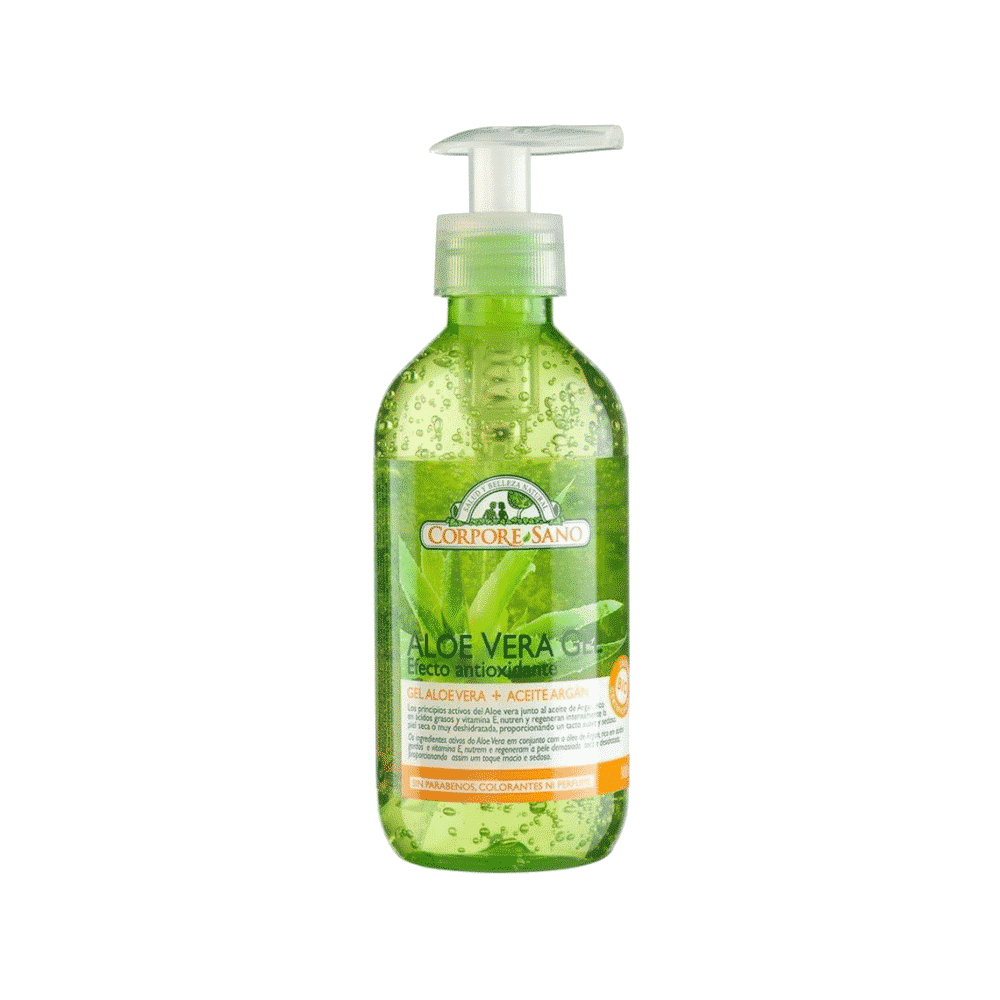 Gel Aloe Vera com Argan 300ml Gel Aloé Vera + Argão Antioxidante com ingredientes biológicos, vegan