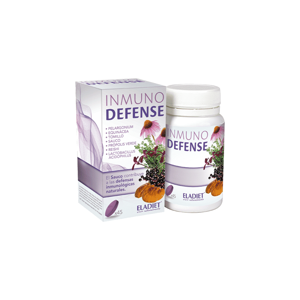 Inmuno Defense 45 comp Eladiet Inmuno Defense, suplemento alimentar sem açúcar, sem glúten, sem lactose