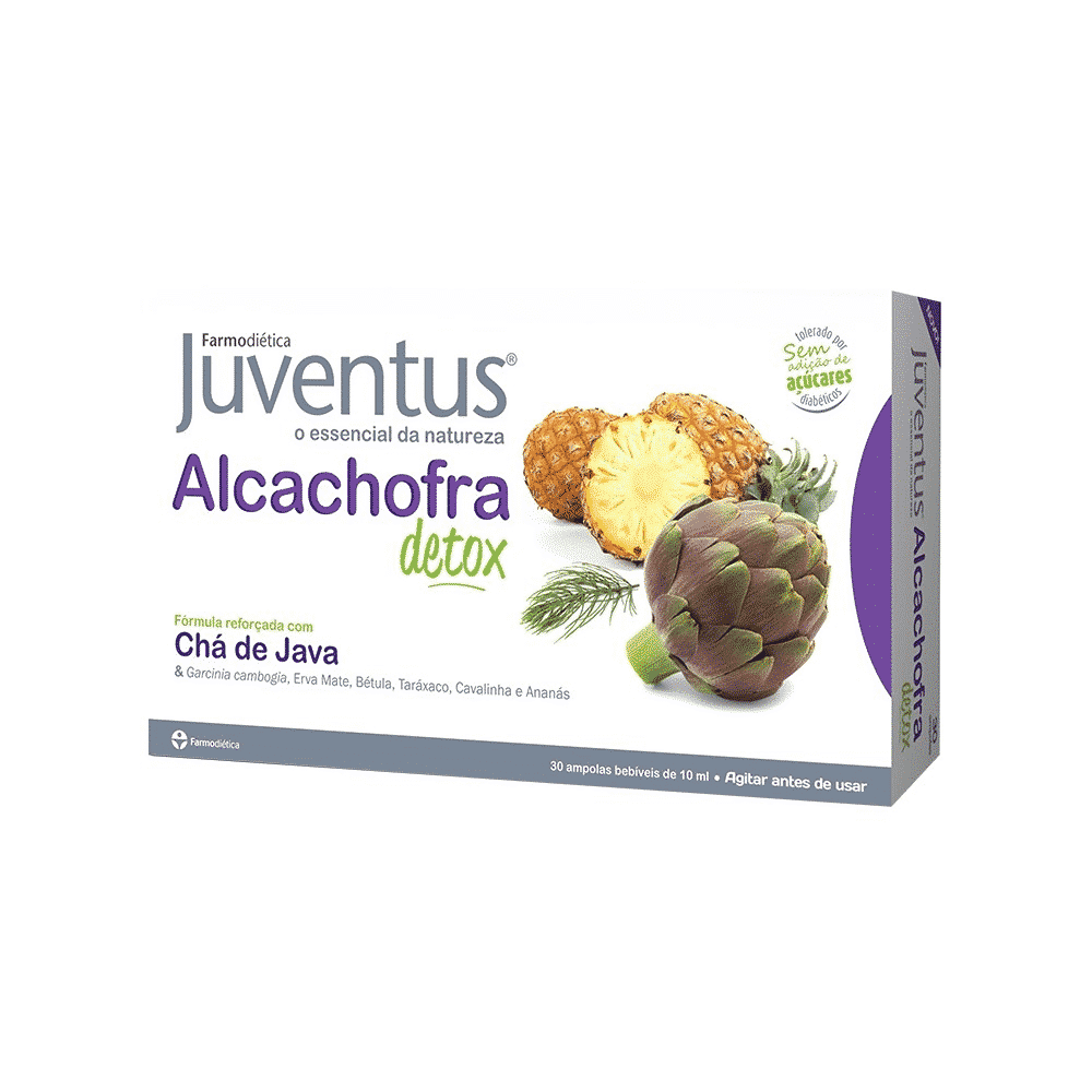 Juventus Alcachofra Detox 30 Ampolas Alcachofra Detox, suplemento alimentar