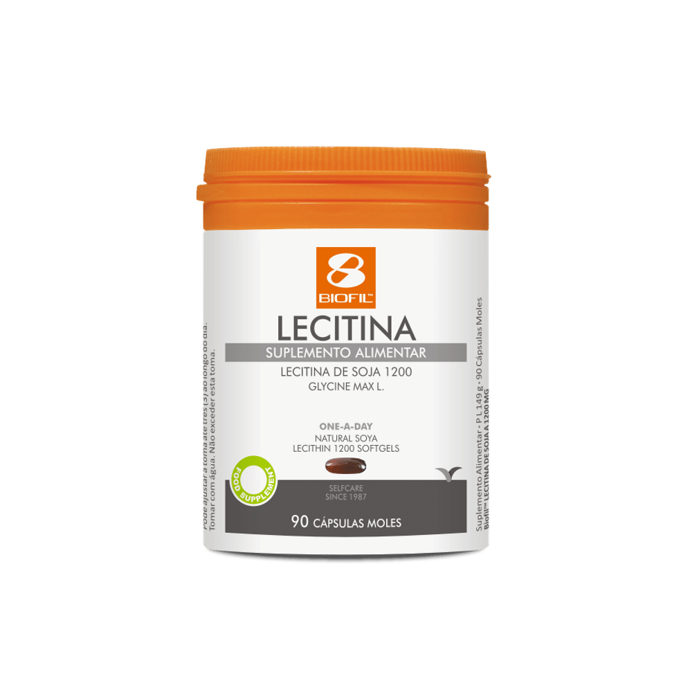 Lecitina 1200 90 Capsulas Lecitina 1200, suplemento alimentar sem açúcar, sem glúten, sem lactose, sem sal