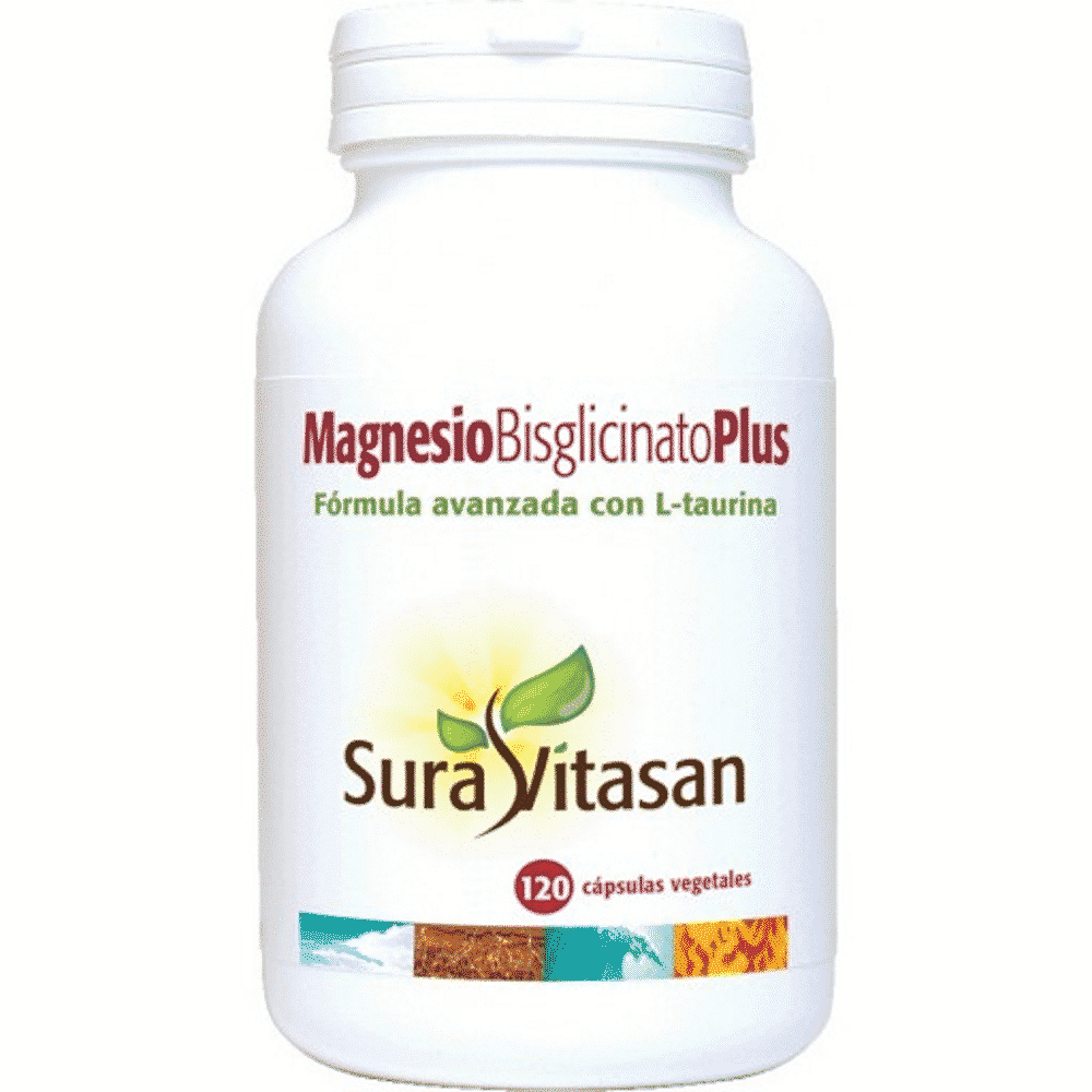 Magnesio Bisglicinato Plus 120Caps SuraVitasan Magnésio Bisglicinato Plus, suplemento alimentar