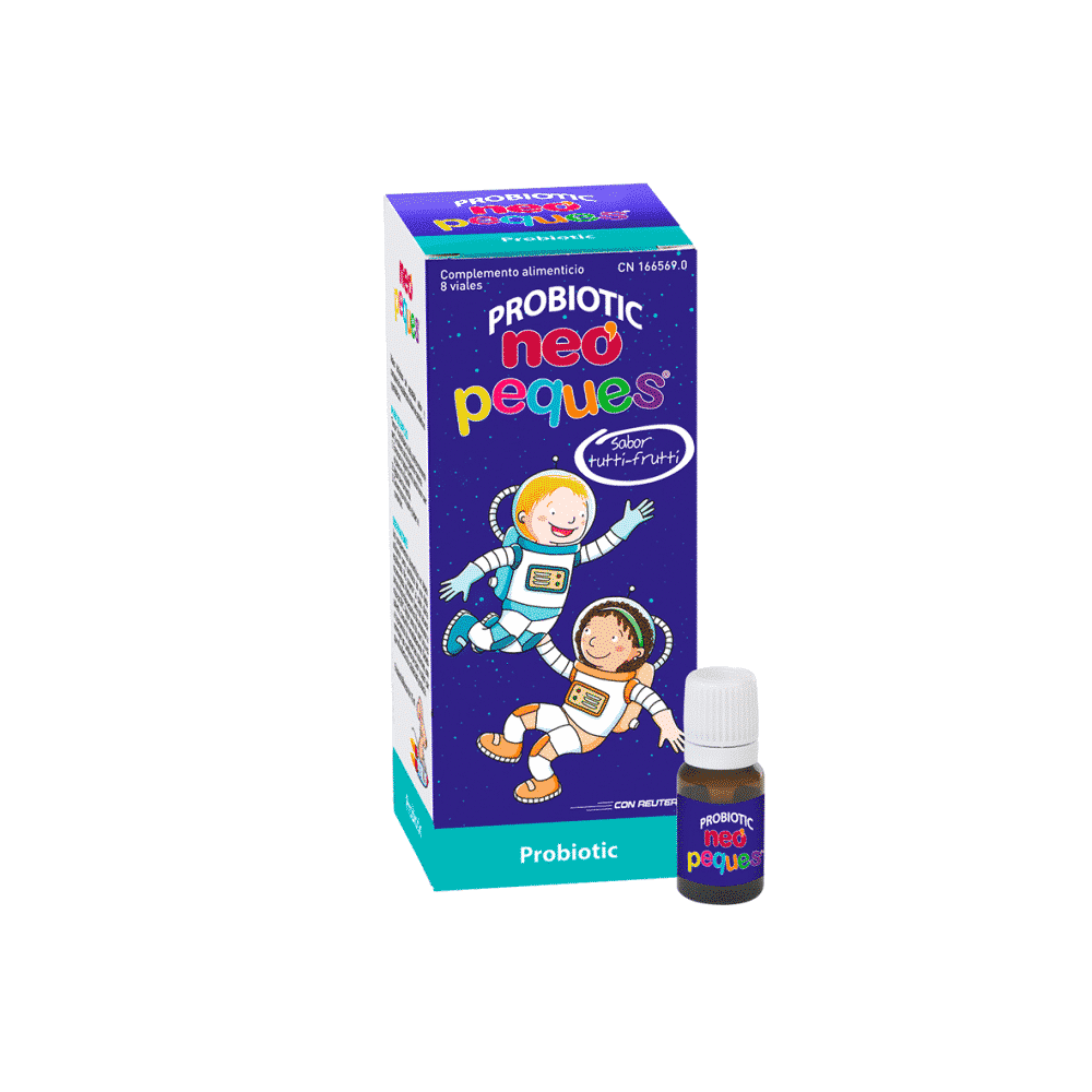 Neo Peques Probiotic 8 Unidoses Neo Peques Probiotic, suplemento alimentar sem glúten, sem lactose