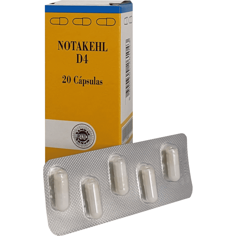 Notakel D4 20´ Capsulas Notakel D4 Cápsulas, homeopatia