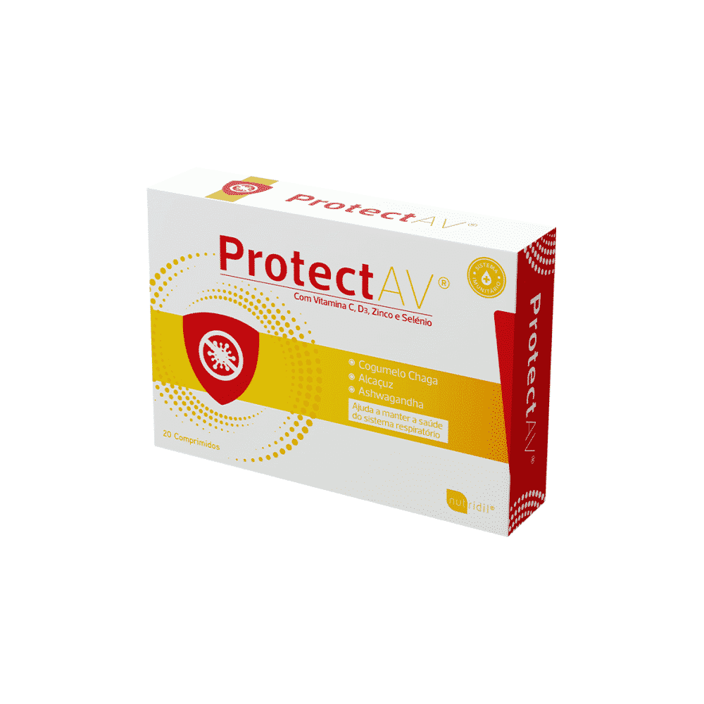Protect AV 20 Comp Nutridil Protect AV, suplemento alimentar sem açúcar, sem glúten