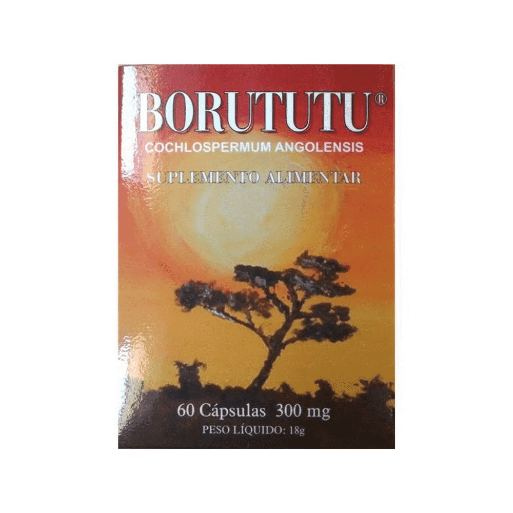 Borututu 60 Caps 300 mg Borututu, suplemento alimentar