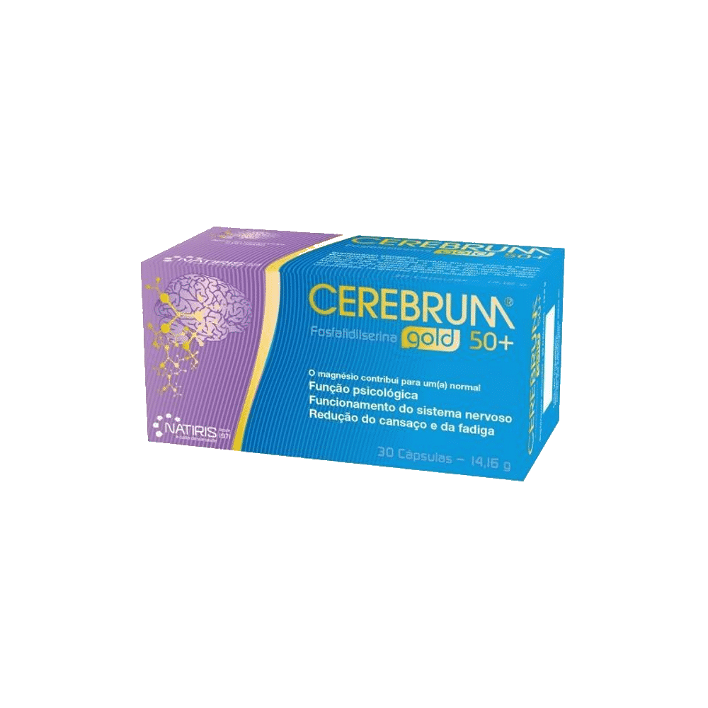 Cerebrum Gold 50+ 30 cápsulas Natiris Cerebrum Gold 50+, suplemento alimentar