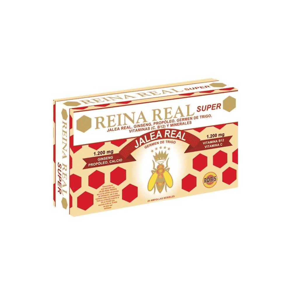 Geleia Real Super 20 Ampolas Robis Geleia Real - Super, suplemento alimentar sem lactose