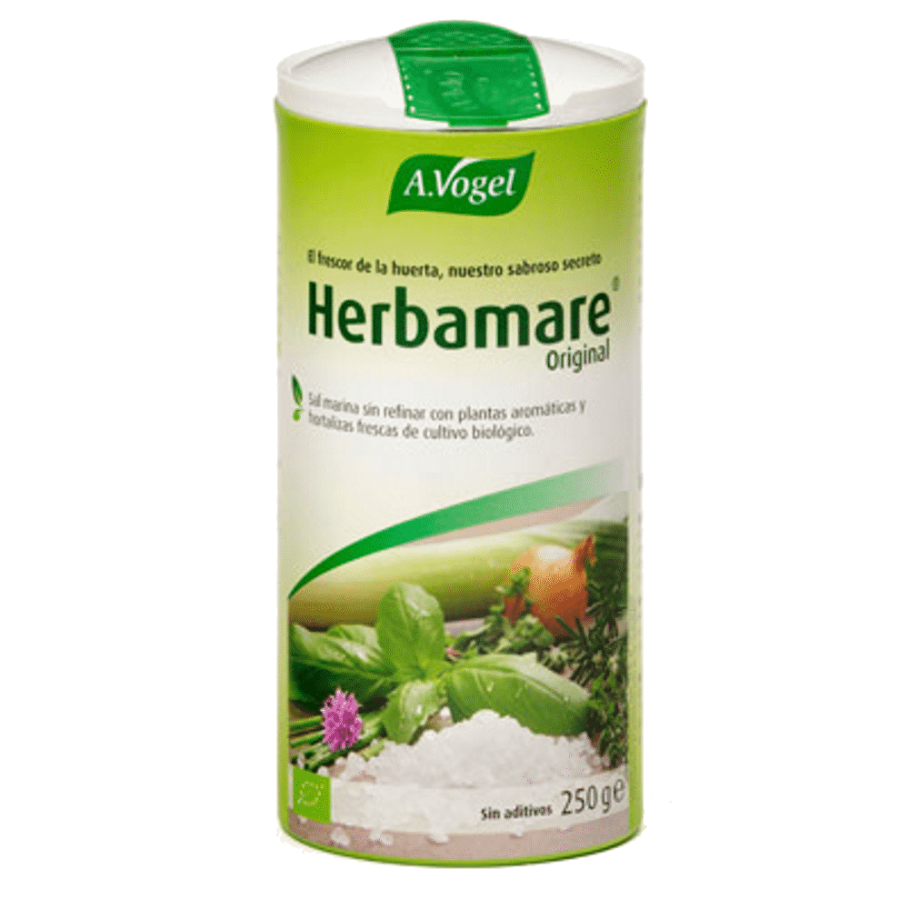 Herbamare 250 g Herbamare, com ingredientes biológicos, sem glúten, sem lactose