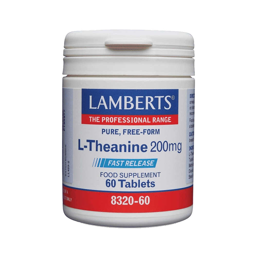 L-Teanina 200mg 60Caps L-Teanina 200 mg, suplemento alimentar
