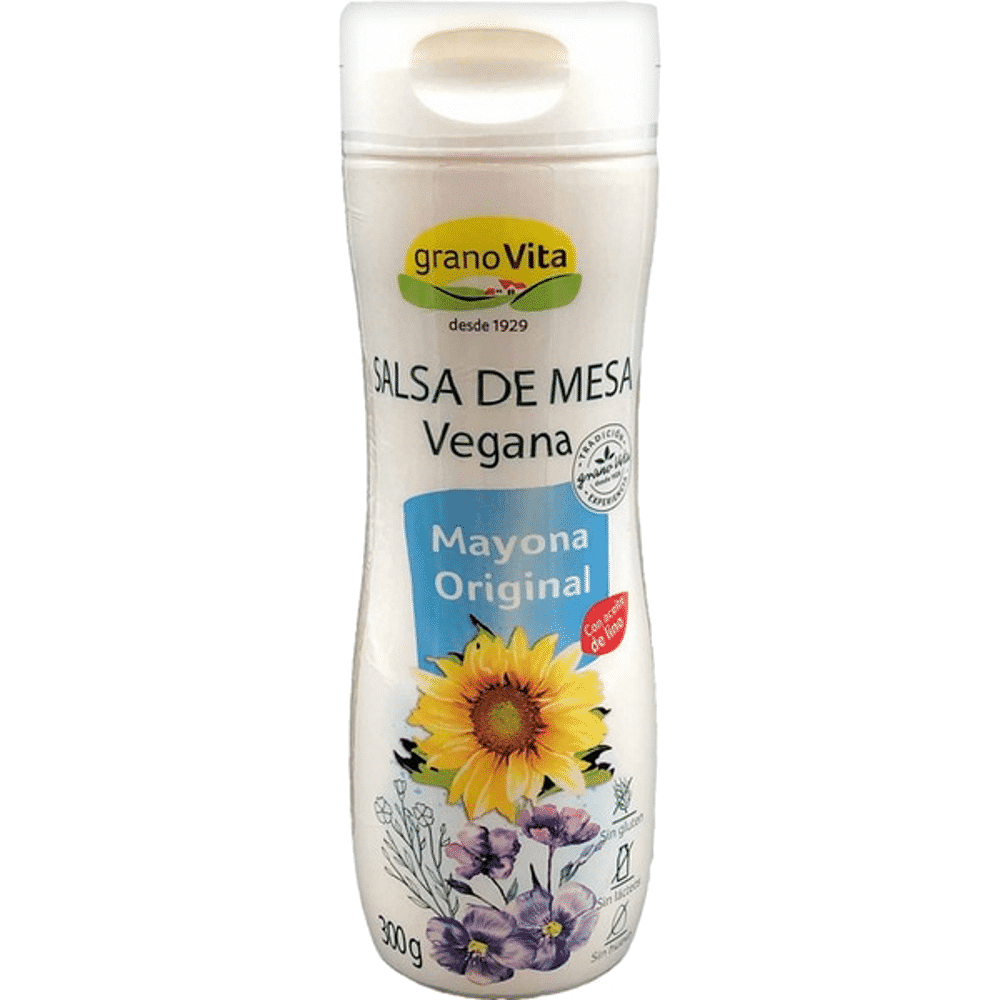 Maionese Original SG 300gr Maionese Original, sem glúten, sem lactose, vegan, vegetariano