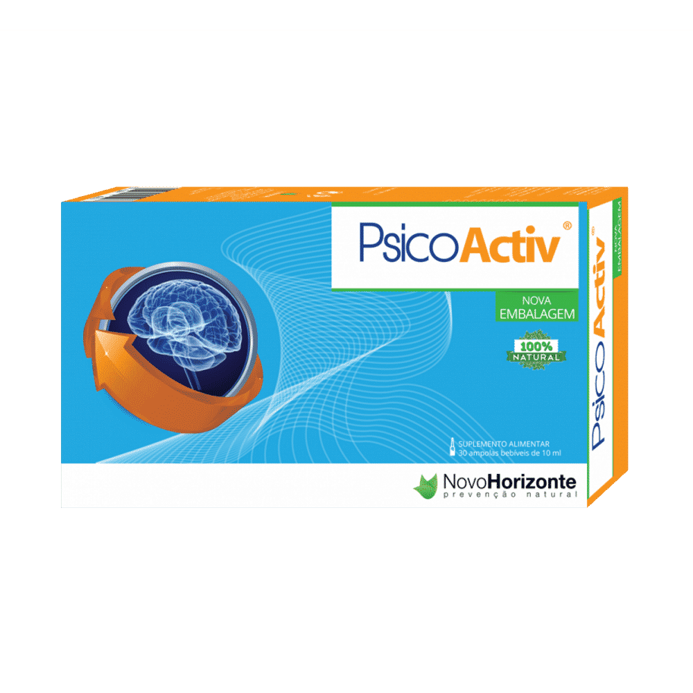 Psico Activ 30ampolas Novo Horizonte Psico Activ, suplemento alimentar