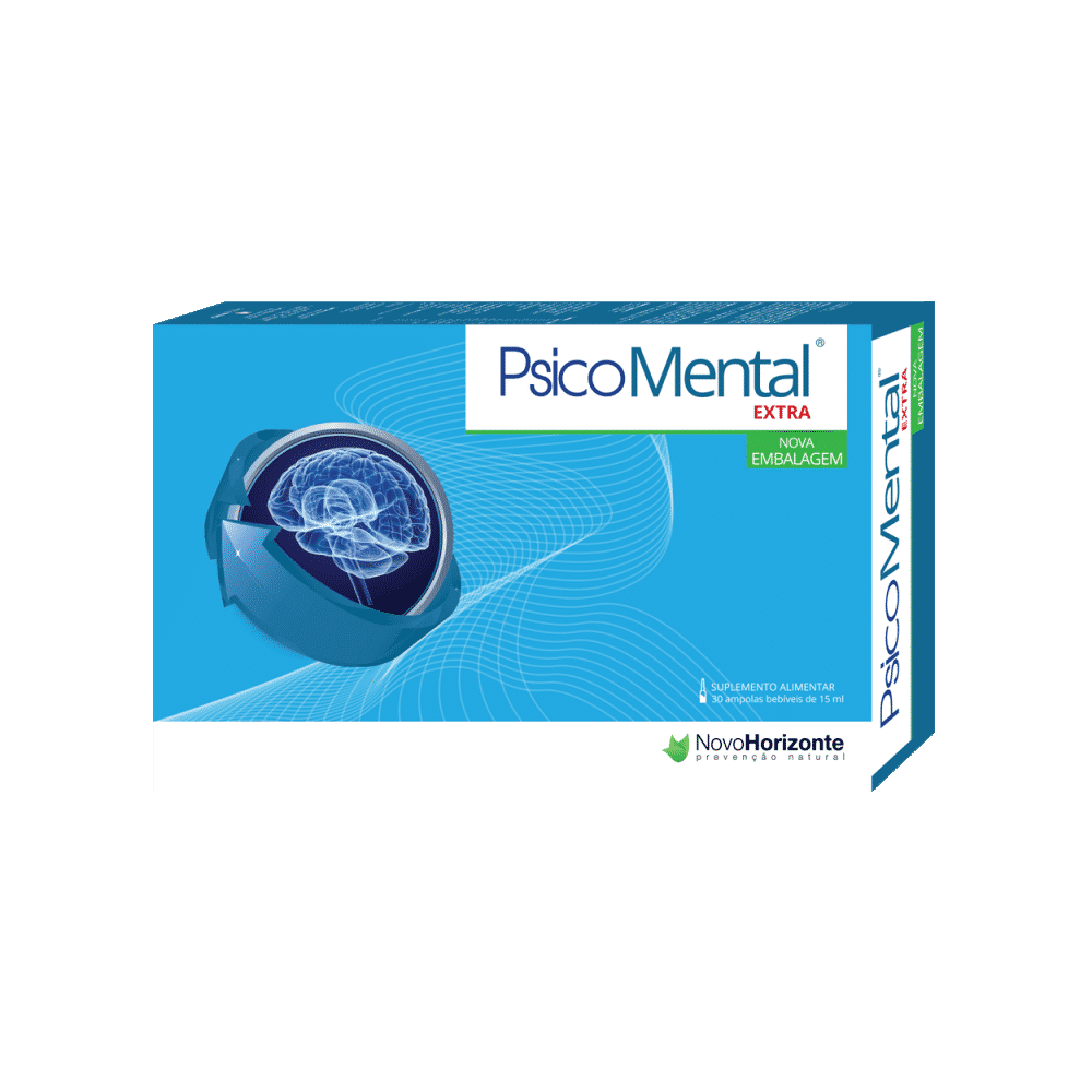 Psico Mental Extra Forte 30 Ampolas Psico Mental Forte Extra, suplemento alimentar