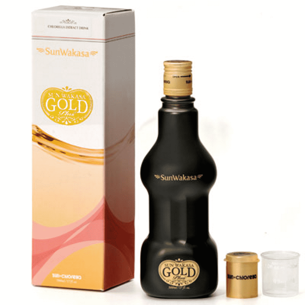 Sun Chlorella Wakasa Gold Plus 500ml Sun Wakasa Gold Plus, suplemento alimentar para o sistema imunitário