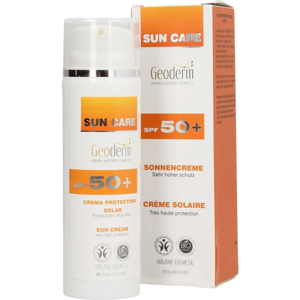 Creme Solar FPS +50 120ml Bio Geoderm Creme Solar FPS +50, com ingredientes biológicos