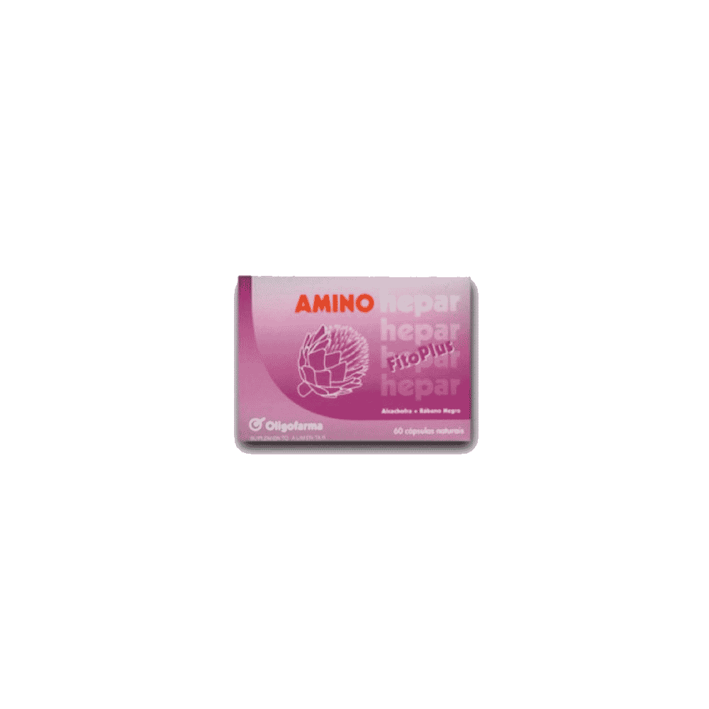 Aminor Hepar 60 cápsulas Oligofarma Amino Hepar, suplemento alimentar para o sistema digestivo