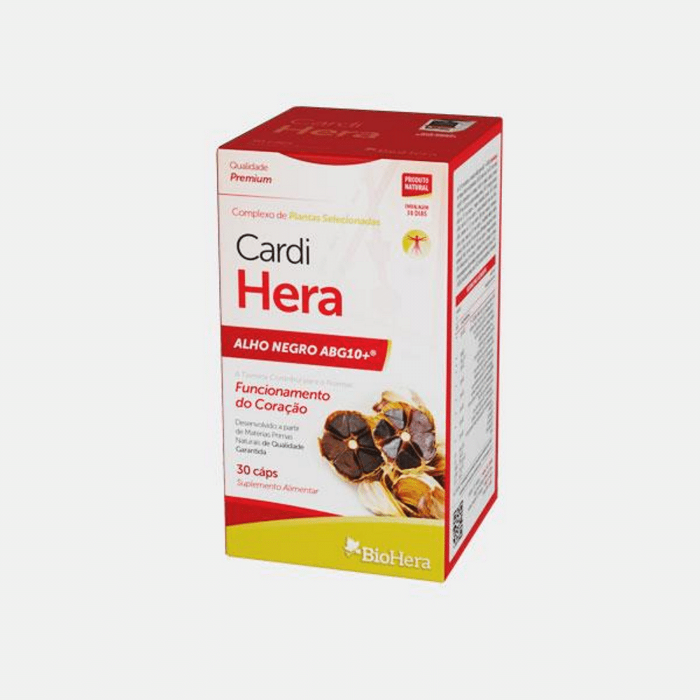 Cardi Hera (Alho Negro) 30 Caps BioHera Cardi Hera, suplemento alimentar para o coração