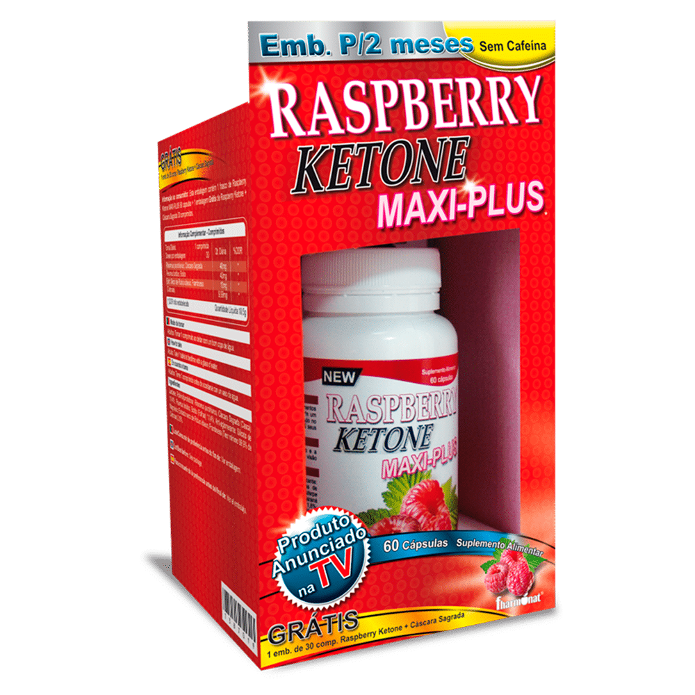 Cetona de Framboesa Maxi-Plus 90caps + Cascara Sagrada 60caps Raspberry Ketone Maxi-plus + oferta Raspberry Ketone Cáscara Sagrada