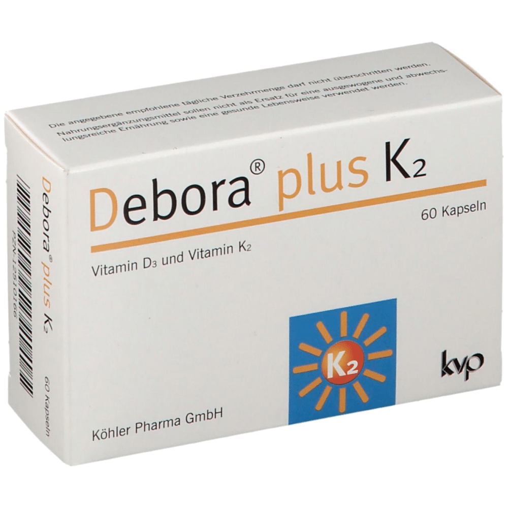 Debora Plus K2 60Caps Debora Plus K2, suplemento alimentar
