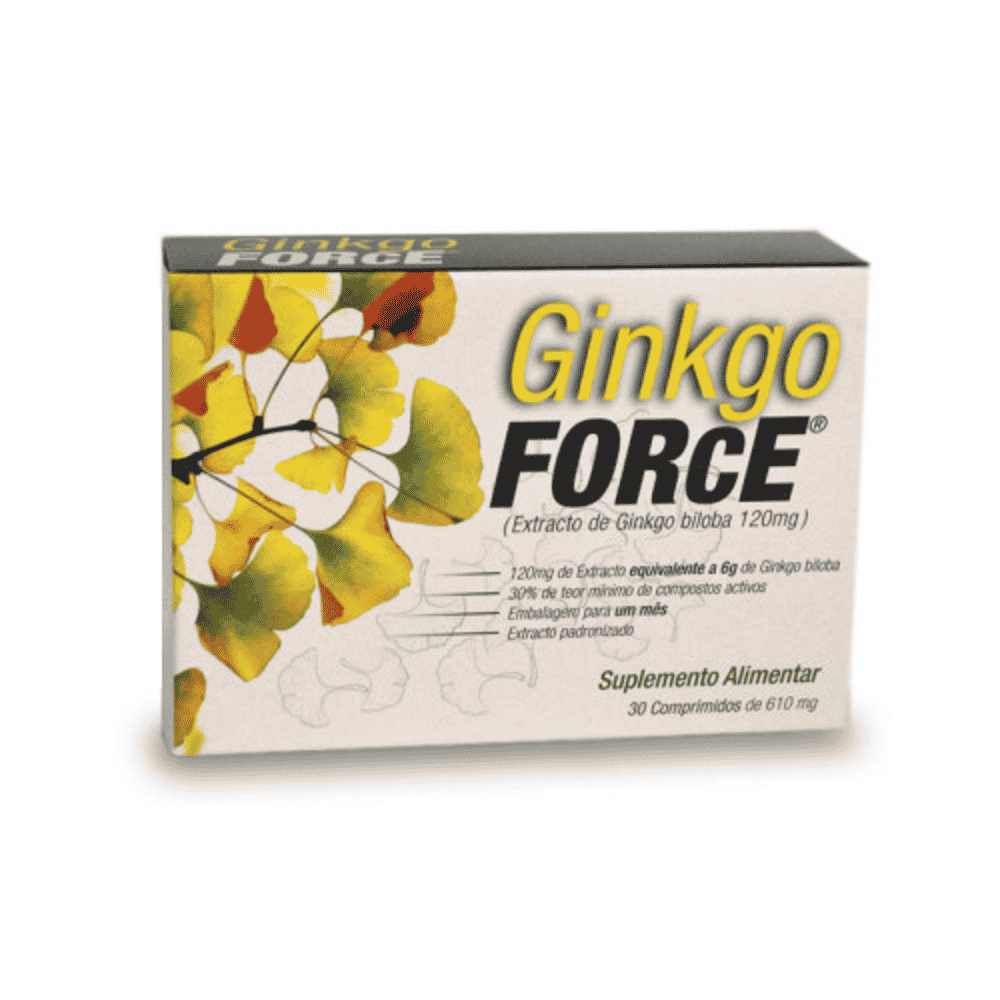 Ginkgo Force 30 Comp Ginkgo Force, suplemento alimentar