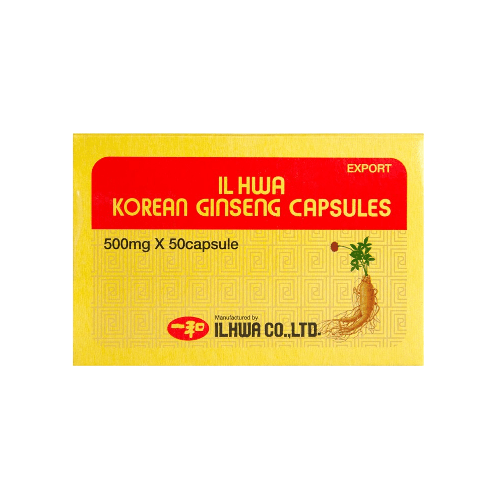 Ginseng 50caps 500mg Il Hwa Ginseng Cápsulas, suplemento alimentar