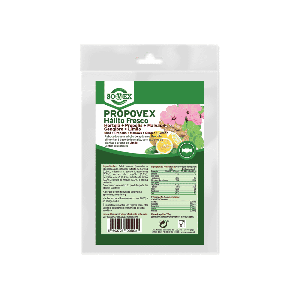 Rebuçados hálito fresco Propovex Rebuçados Propovex – Hálito Fresco