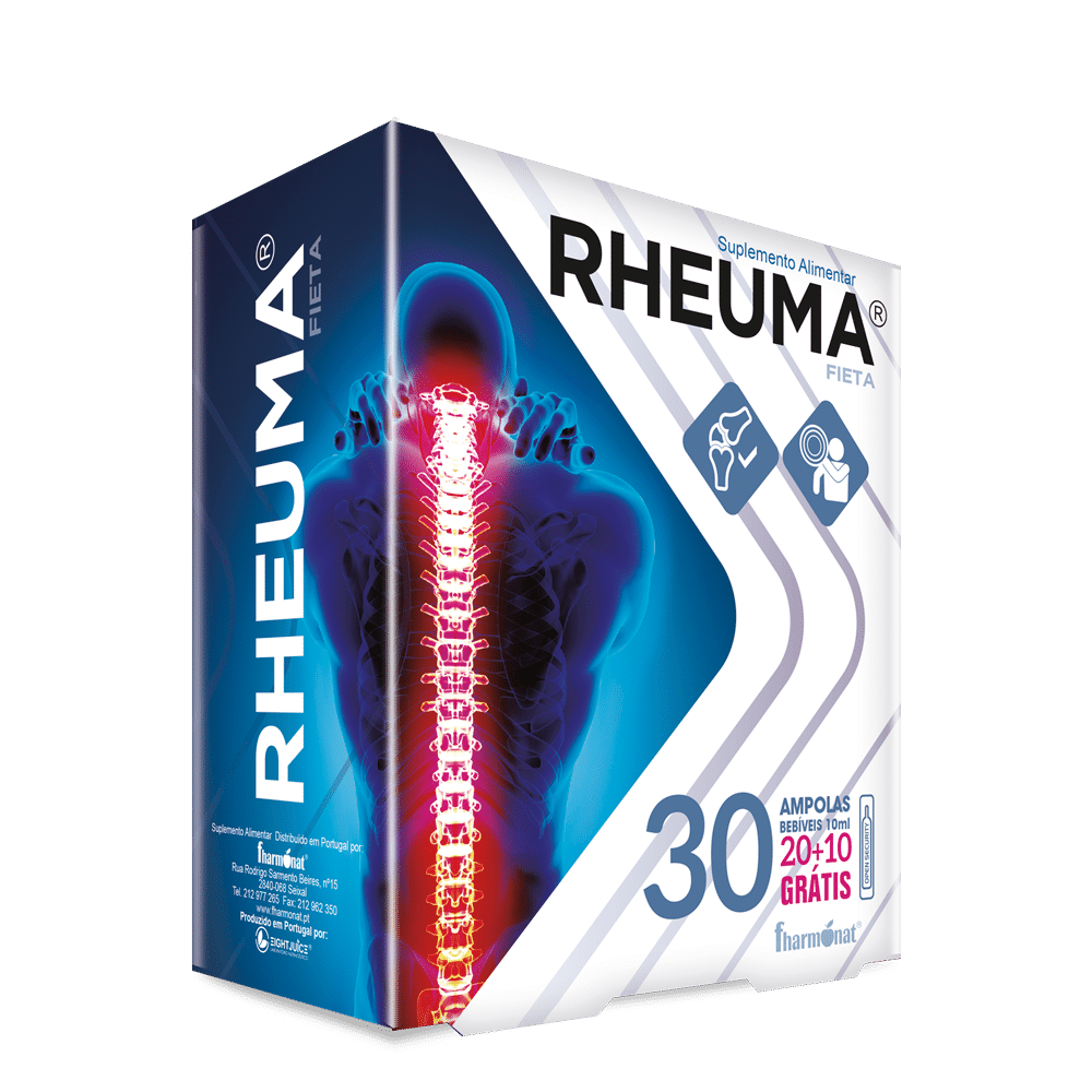 ReumaFM+Glucosamina 20 Ampolas Rheuma, suplemento alimentar