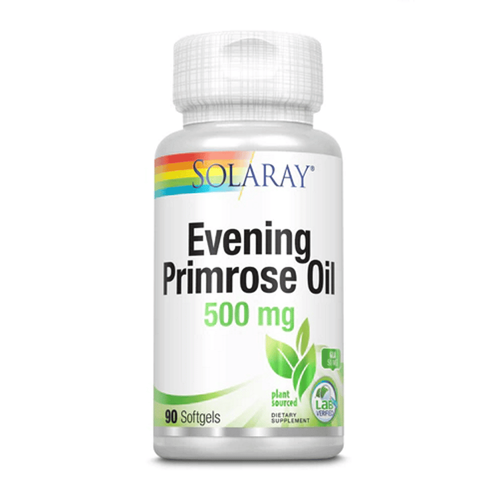 Evening Primerose Oil 90 Softgels Solaray Evening Primerose Oil, suplemento alimentar