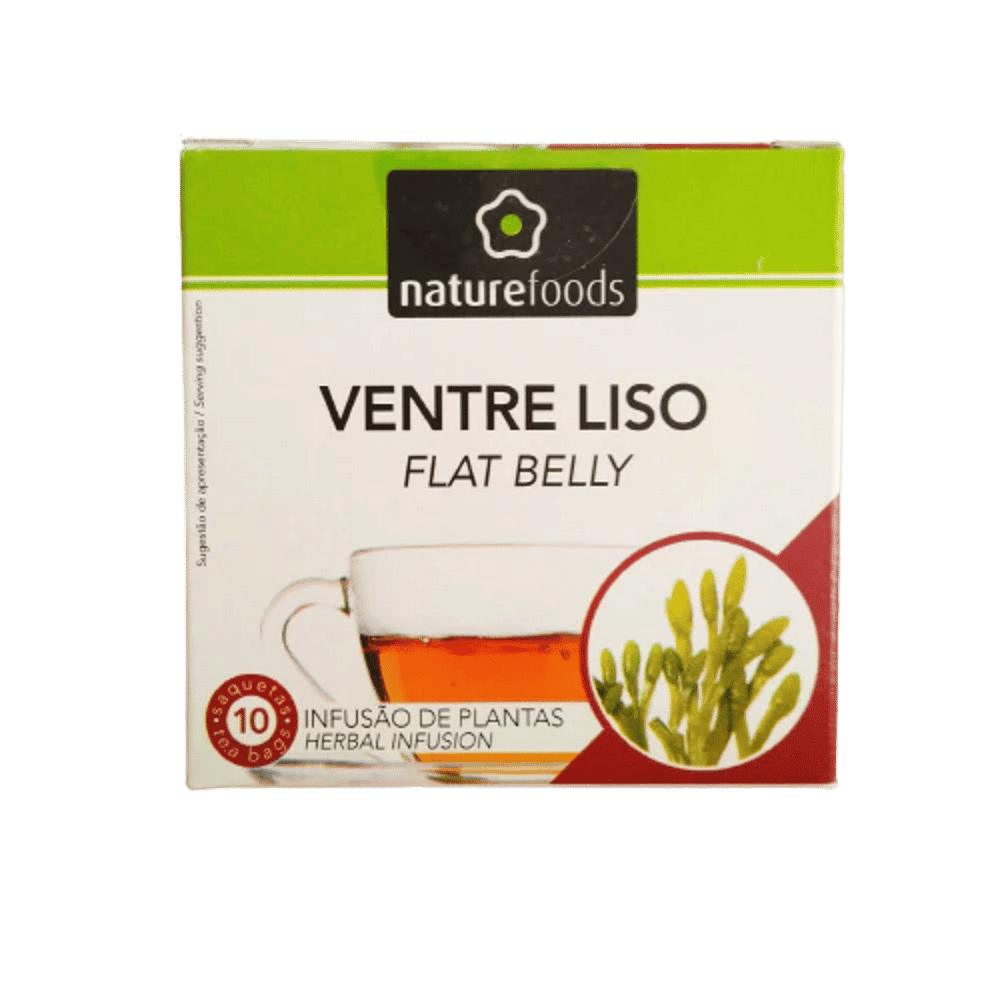 Infusão Ventre Liso 10saq Naturfoods Chá Ventre Liso, para infusão