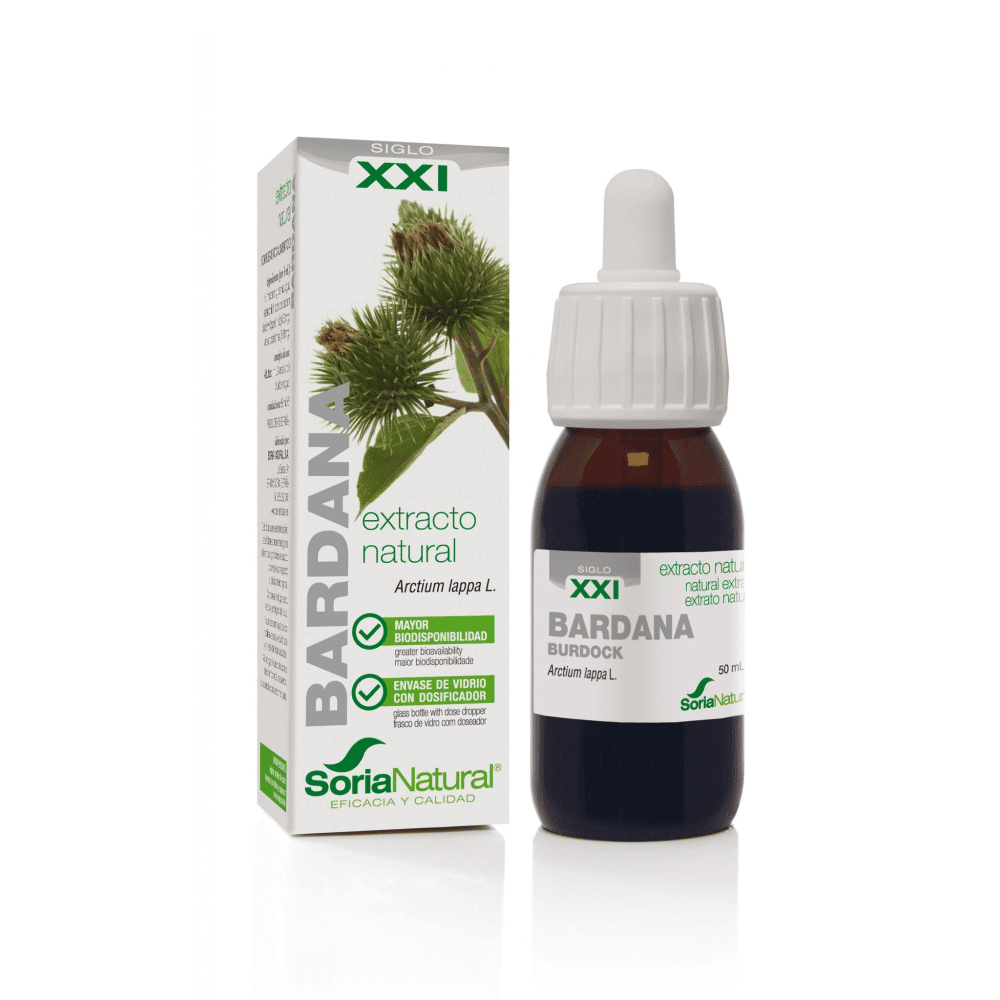 Extrato de Bardana XXI 50ml Soria Extrato de Bardana, suplemento alimentar