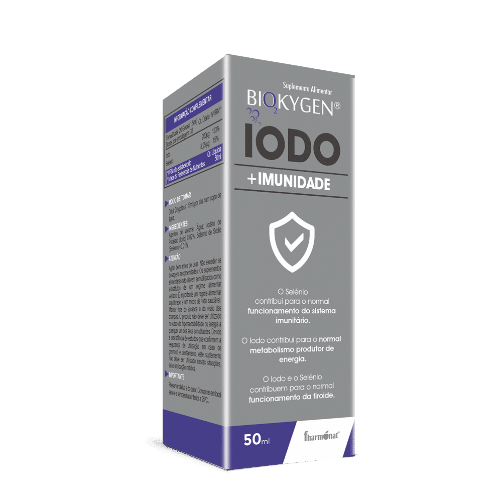 Iodo + Imunidade 50ml Biokygen Biokygen Iodo + Imunidade, suplemento alimentar