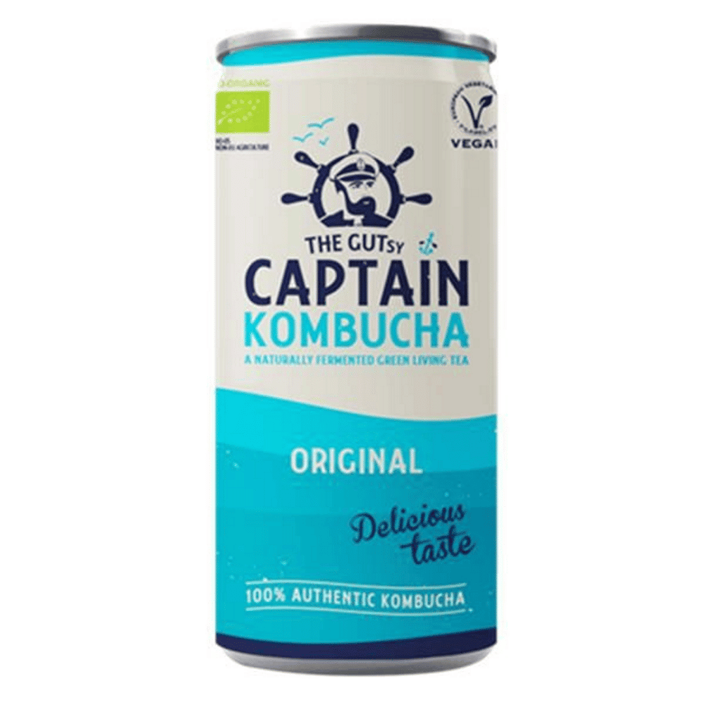 Kombucha original lata bio 250ml the gutsy Capitain Kombucha Kombucha Original, com ingredientes biológicos, vegan
