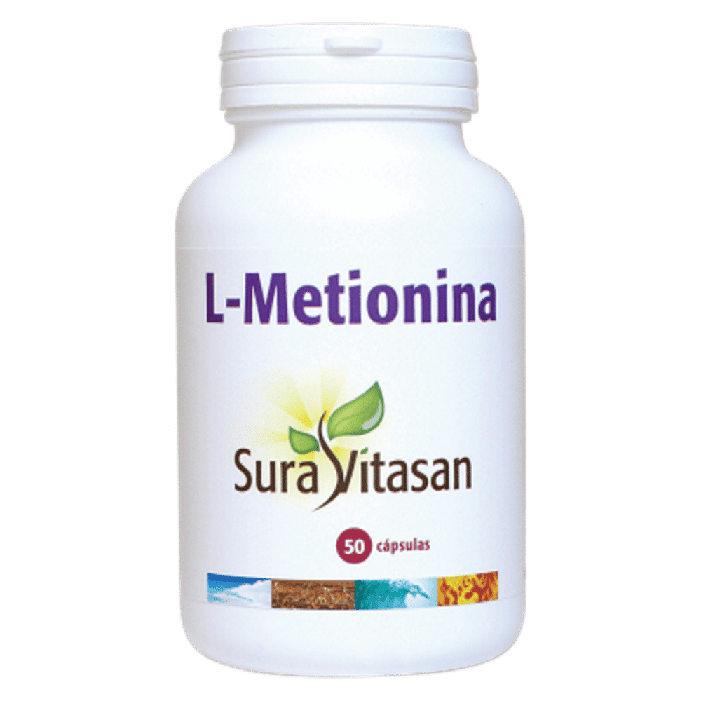 L-Metionina 50 caps 500mg Suravitasan L-Metionina, suplemento alimentar