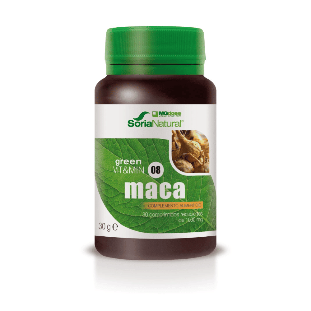 Maca 30 Comp 1000mg Soria Natural Green Vit&Min 08 Maca, suplemento alimentar
